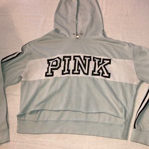 Victoria Secret Pink long sleeve hooded crop top